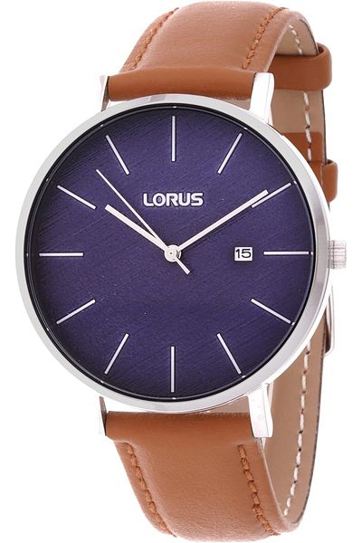 Generic Lorus Classic Mens Analog Quartz Watch With Leather Bracelet Rh903Lx9