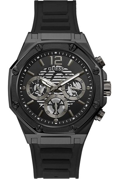 Generic Guess Men Sport Octagonal Multifunction 44Mm Watch