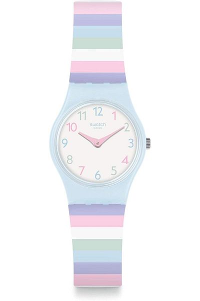 Generic Swatch Unisex Adult Analogue Quartz Watch With Silicone Strap Ll121