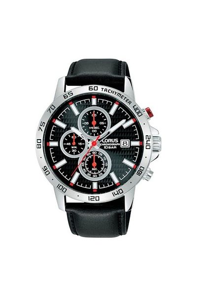 Generic Lorus Sport Man Mens Analog Quartz Watch With Leather Bracelet Rm309Gx9