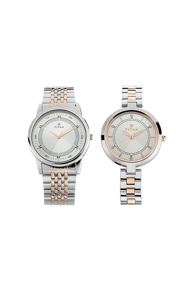Generic Titan Wedding Bandhan Analog Silver Dial Unisex Watch Nm17732603Km01 Nl17732603Km01