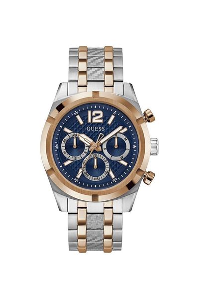 Generic Guess Mens Stainless Steel Analog Blue Dial Watch Gw0714G3 Band Color Multicolor