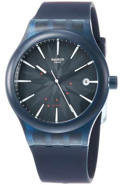 Generic Swatch Mens Analogue Automatic Watch With Silicone Strap Sutn404
