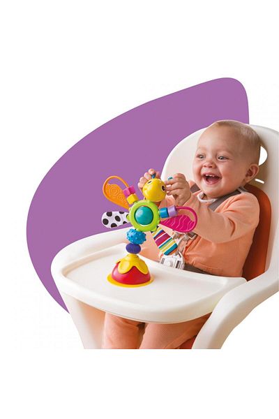 Tomy TOY FOR BABY, FREDDIE THE LIGHTNING BULLET WITH SUCTION CUP, LAMAZE