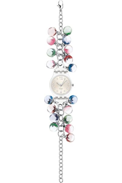 Generic Swatch Analog Lk295G Multi Coloured Bracelet