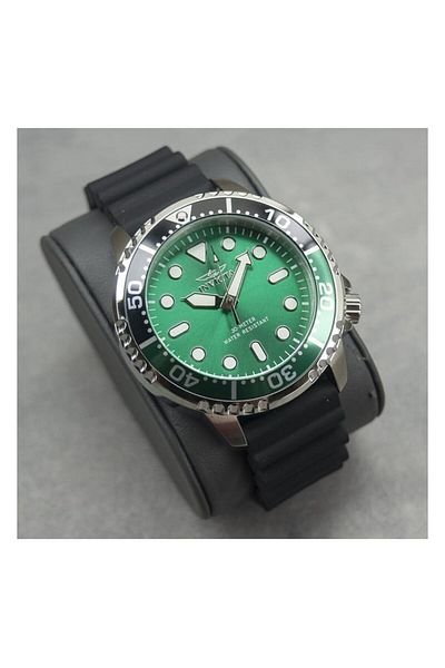 Generic Invicta Pro Diver Men 48Mm Stainless Steel Green Dial Black Strip Black Strip