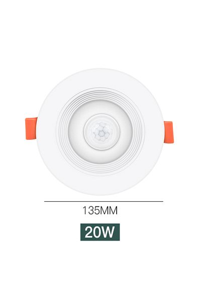 Choice White 20W 20W 15W 10W 5W PIR Motion Sensor Downlight AC85-265V Recessed Ceiling Light For Corridor L
