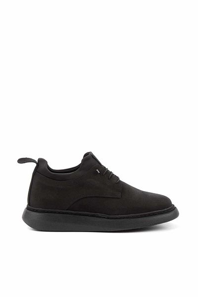 Bambi Μαύρα Nubuck Γνήσιο Δέρμα Ανδρικά Παπούτσια Casual E 01401080001