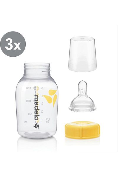 Medela Breastfeeding Gift Set, Breast Milk Storage System; Bottles, Nipples, Travel Caps,