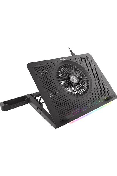 Genesis Cooler Laptop Genesis Oxid 450 RGB, 15.6", suport smartphone, 2 x USB (Negru)