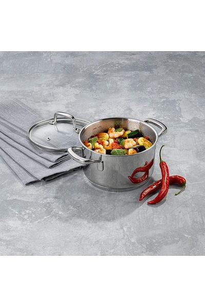 KELA Keck Lang Oala cu capac inox 18/10 FLAVORIA 16 cm