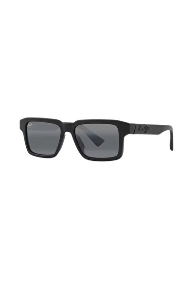 Maui Jim MJ 0635S 001 02 53 Polarize Unisex Kare Siyah Kemik Güneş Gözlüğü