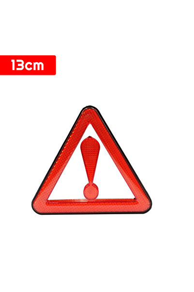 Generic 13CM Red Triangle Car Reflector Warning Sign – Waterproof, Sun Protection, Anti-Freeze Safety Tool
