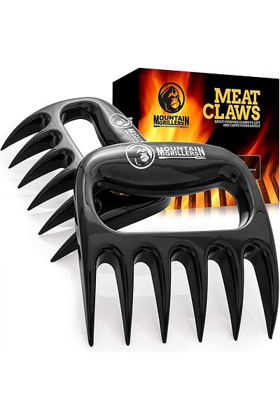 MOUNTAIN GRILLERS Set 2 ustensile pentru gratar Mountain Griller, plastic, negru, 15 x 12 x 3 cm