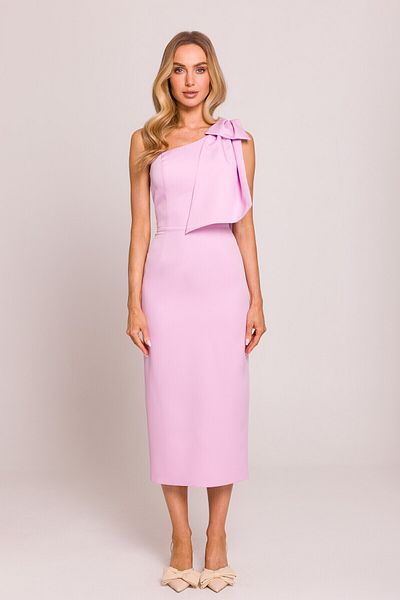 Made of Emotion One shoulder dress with bow