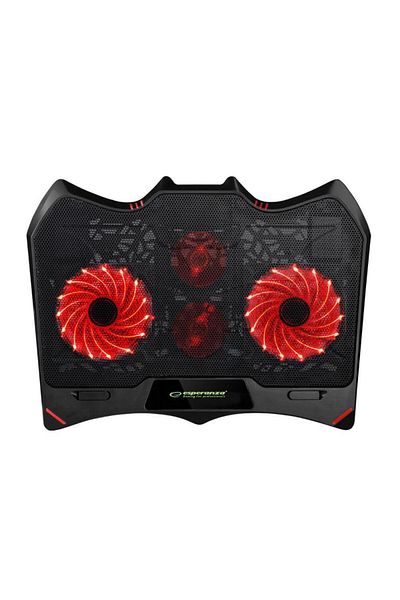 ESPERANZA Esperanza Buran Laptop Cooler, LED lighting, 4 fans, 2 x USB, adjustable position