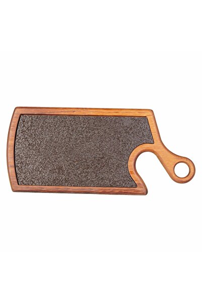 Biradlı Row Steak Wood Base 40*18 cm