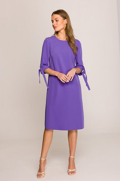 Stylove Rochie trapez cu maneci legate