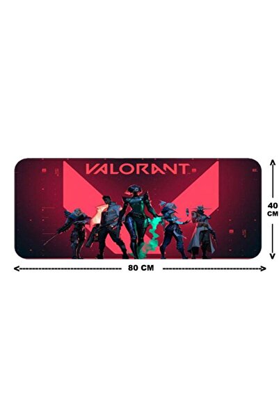 Appa VALORANT 6 OYUNCU MOUSE PAD 80X40 CM KAYMAZ DİKİŞLİ