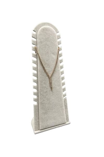 MeGass Dekor Εγχώριας παραγωγής Riyadh Model Suede Fabric Cream Χρώμα 31/11 cm Κρεμαστό πόδι-ποδαράκι Βάση προβολής