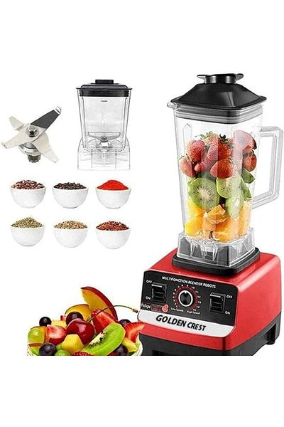 Golden Crest 2 in 1 Multi-Function Electric Blender With Grain Grinder, 3,5L Capacity, 9000 Watts