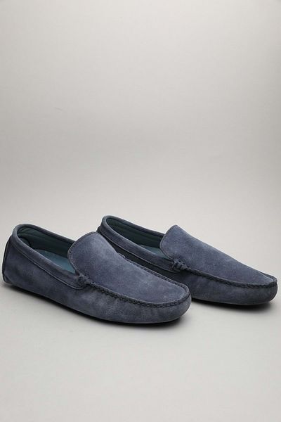 Gondol Loafer pentru bărbați, albastru clasic, din piele naturală 42 Gx9688