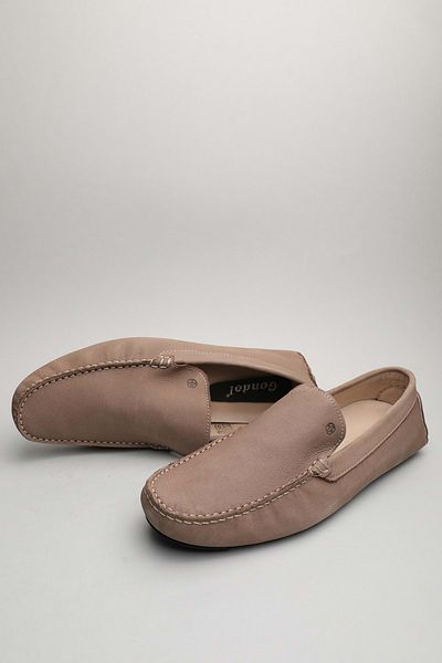 Gondol Loafer clasic pentru bărbați din piele naturală Mink 44 ttx.6014