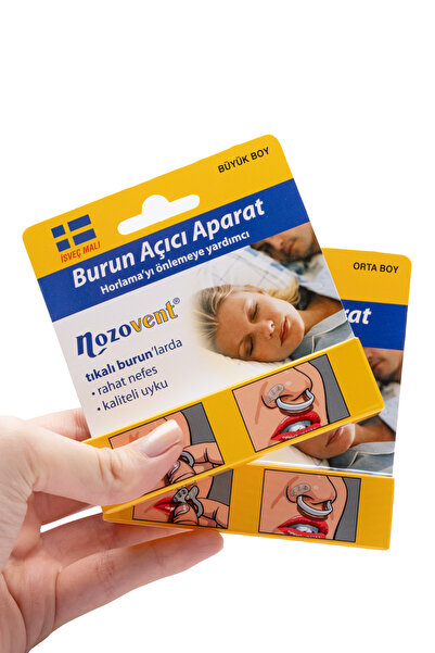 Nozovent Horlama Ve Rahat Nefes Için Isveç Malı Burun Aparatı-(2 Kutu)-orta V...
