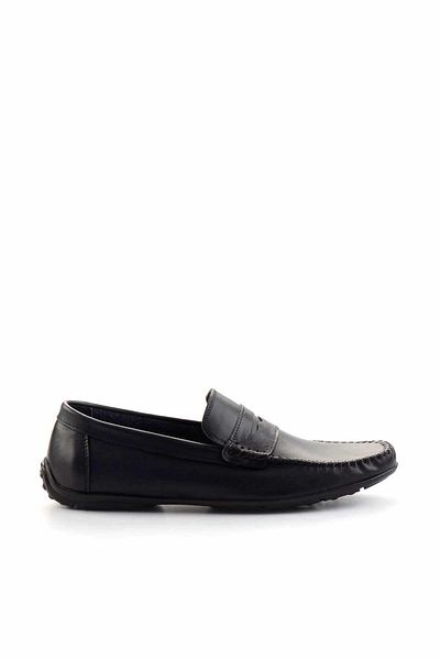 Bambi Pantofi de bărbați din piele albastru bleumarin E 01439100203