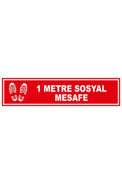 New Jargon 1 metar nalepnica za socijalno distanciranje, 12x50cm, 3 komada Syl20