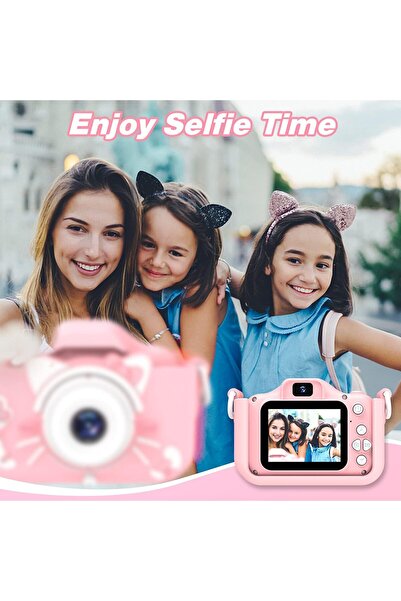 GooPow H11 Kids Camera - 1080P Digital Video Camcorder with Silicone Cover & 32GB SD Card