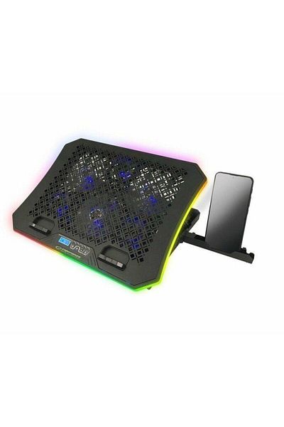ESPERANZA Esperanza Galerne EGC109 gaming laptop cooler with RGB lighting, phone stand, Black