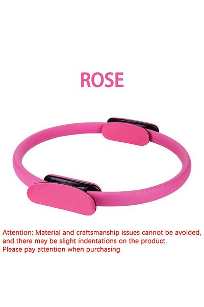 Choice Rose Red Yoga Assisted Pilates Circle Pelvic Floor Muscle Trainer for Beautiful Legs, Hips, Elastic