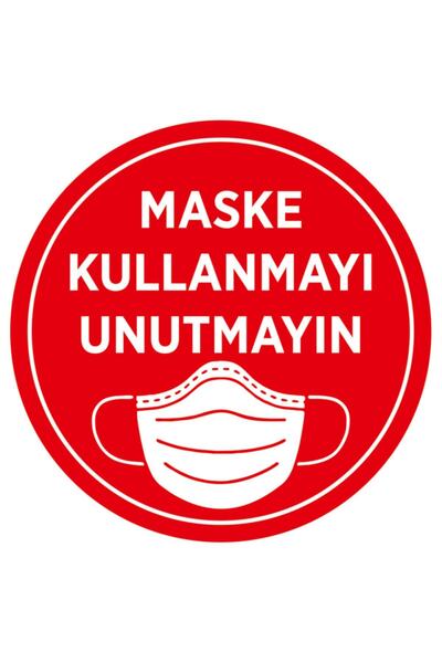 New Jargon Ne zaboravite da nosite masku - nalepnica za zid 25x25cm Syl13