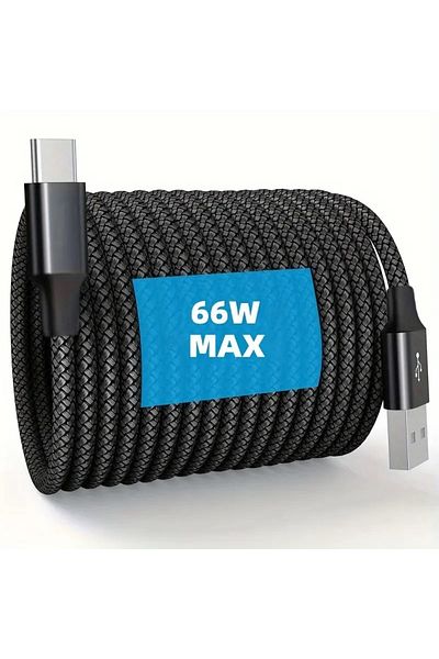 RXL SL 66W USB to Type-C Fast Charging Cable 2m for Android Phones and Data Transfer