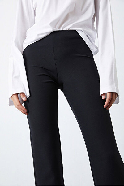 Beyyoglu Orta Bel Flare Pantolon