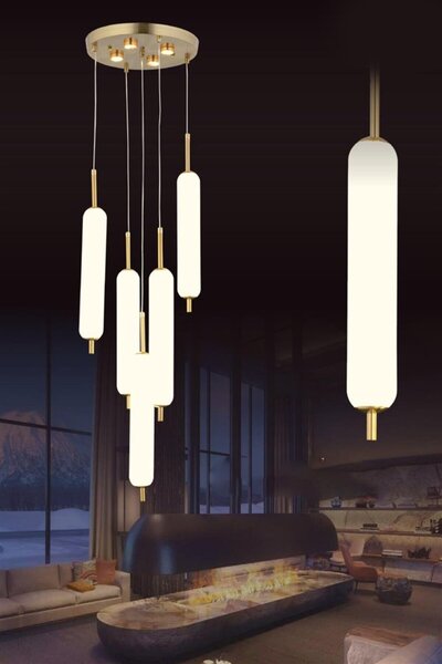 Eys 10w 5'li Gold Sarkıt Led Avize