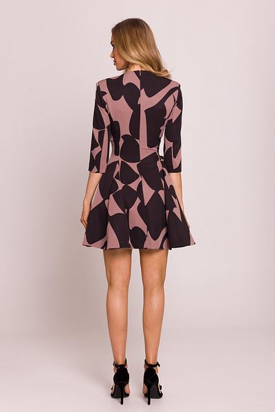 Made of Emotion Patterned mini dress with wedges