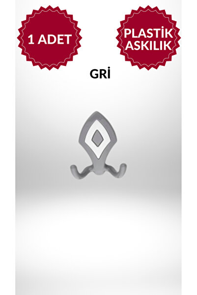 MKLAKS Duvar Vestiyer Portmanto Dolap Elbise Askılığı Gri Plastik Askı askılı...