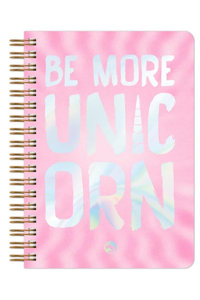 Le Color Utopia Spiral Notebook Striped Unicorn 17X24 cm