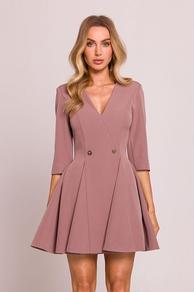 Made of Emotion Mini flared dress with wedges