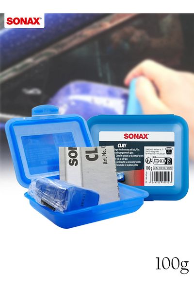 Sonax Clay Bar 100g Removes Tar, Rust, Sap, Insects & Contaminants from Car Paint, Glass & Chrome