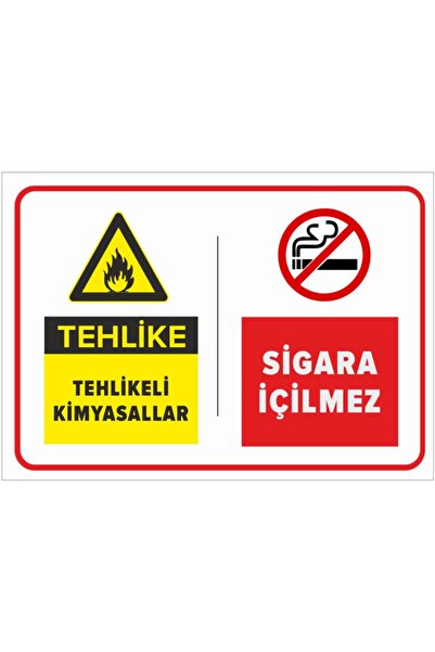 New Jargon White Warning Signs 25X35Cm