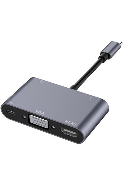COOYA 5-in-1 USB-C Dock Station, USB-C Hub Multiport Adapter, HDMI, USB 3.0, for MacBook, Steam, Switch