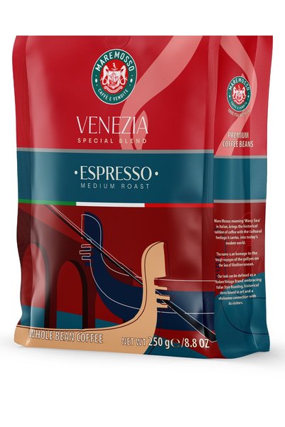 Mare Mosso Caffe ê Vendite Espresso Venezia Blend 4X250 Gr. (Core or Ground) Coffee