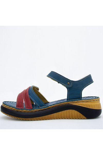 CONSUELO Sandale ortopedice din piele cu velcro 10222