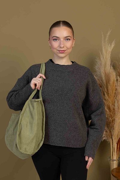 fluffy Mute Bag Light Green 00S Shopper Bag Zippered Lined Shoulder Bag (32/36)