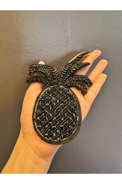 Gönülden Tasarım 24X10 CM Mărgele Zircon Pietre Pregătire Ananas Armă Cusut A...