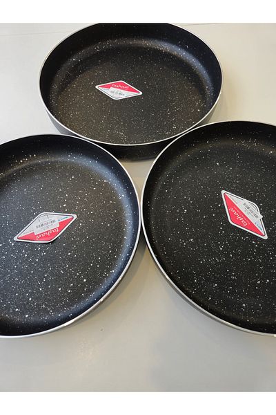 TAŞHAN Oven Tray Granite Round 34Cm-32Cm-30Cm Set of 3