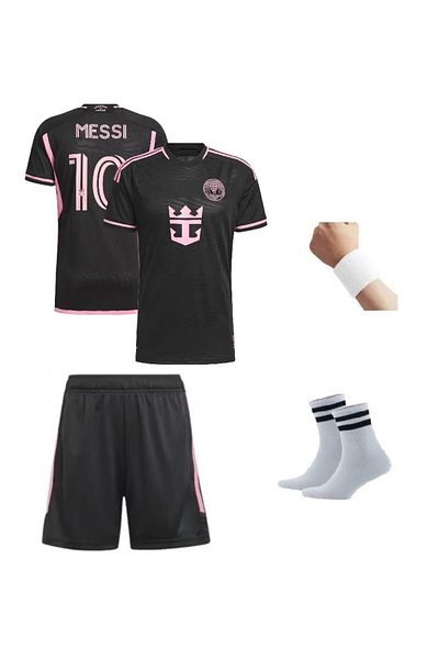yenteks COPY - Inter Mıami Lionel Messi Set de tricou pentru copii Set de 4 șosete + brățară cadou